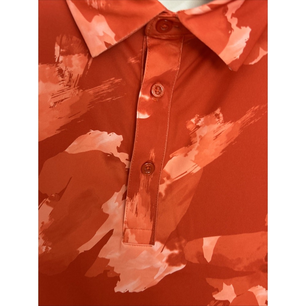 Birdie Bound Men's Polo Golf Orange Short Sleeve Shirt 3XL - Picture 3 of 7
